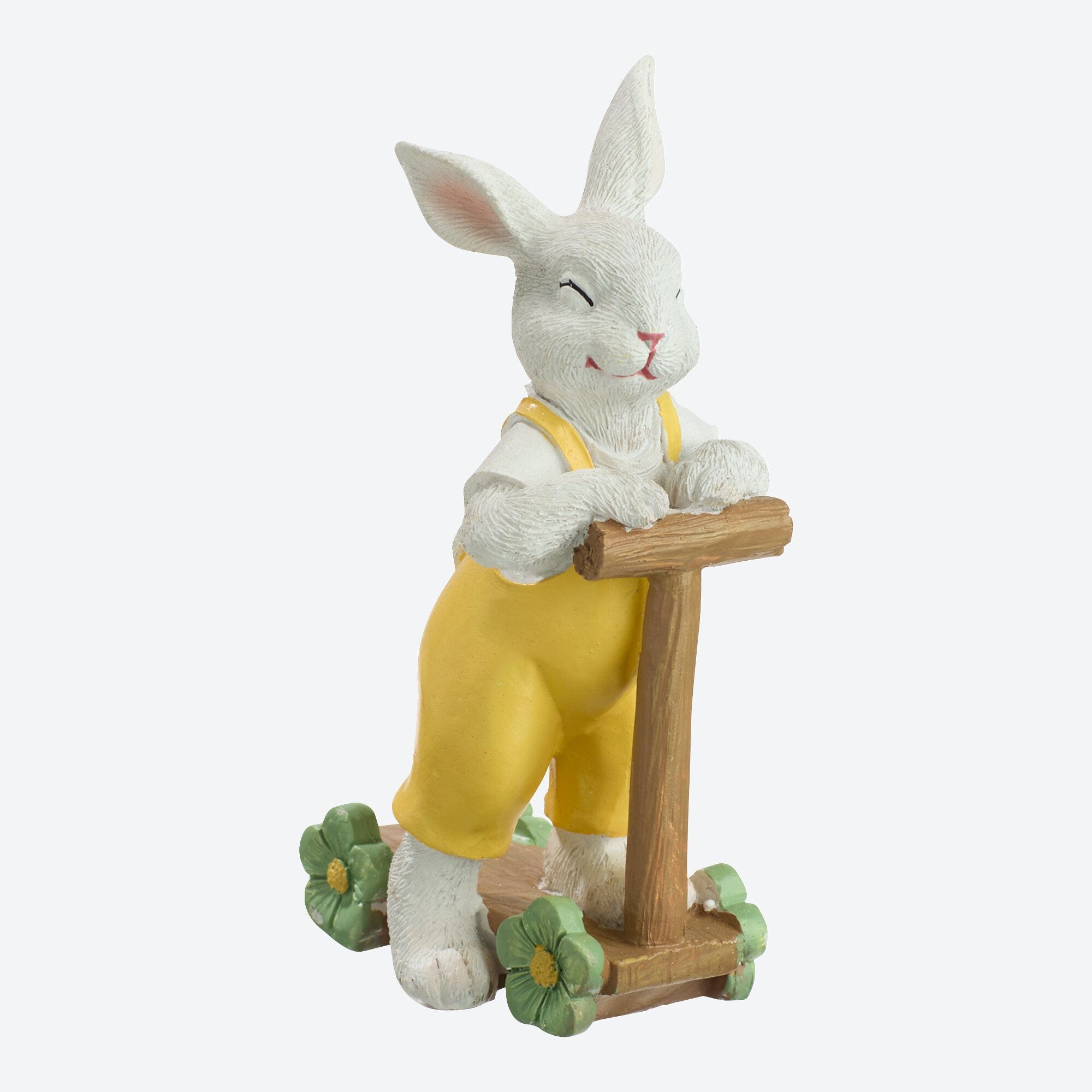 Deko-Figur Hase mit Roller, ca. 7,5x4x12cm