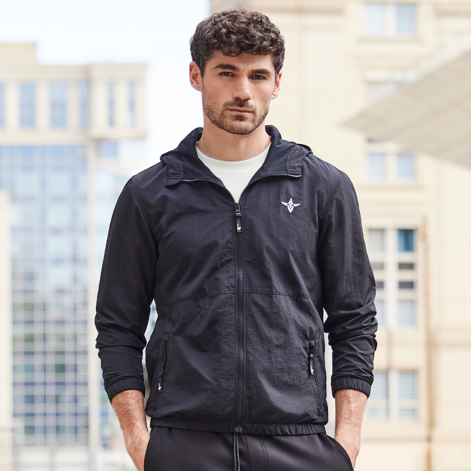 Herren-Jacke mit Kapuze