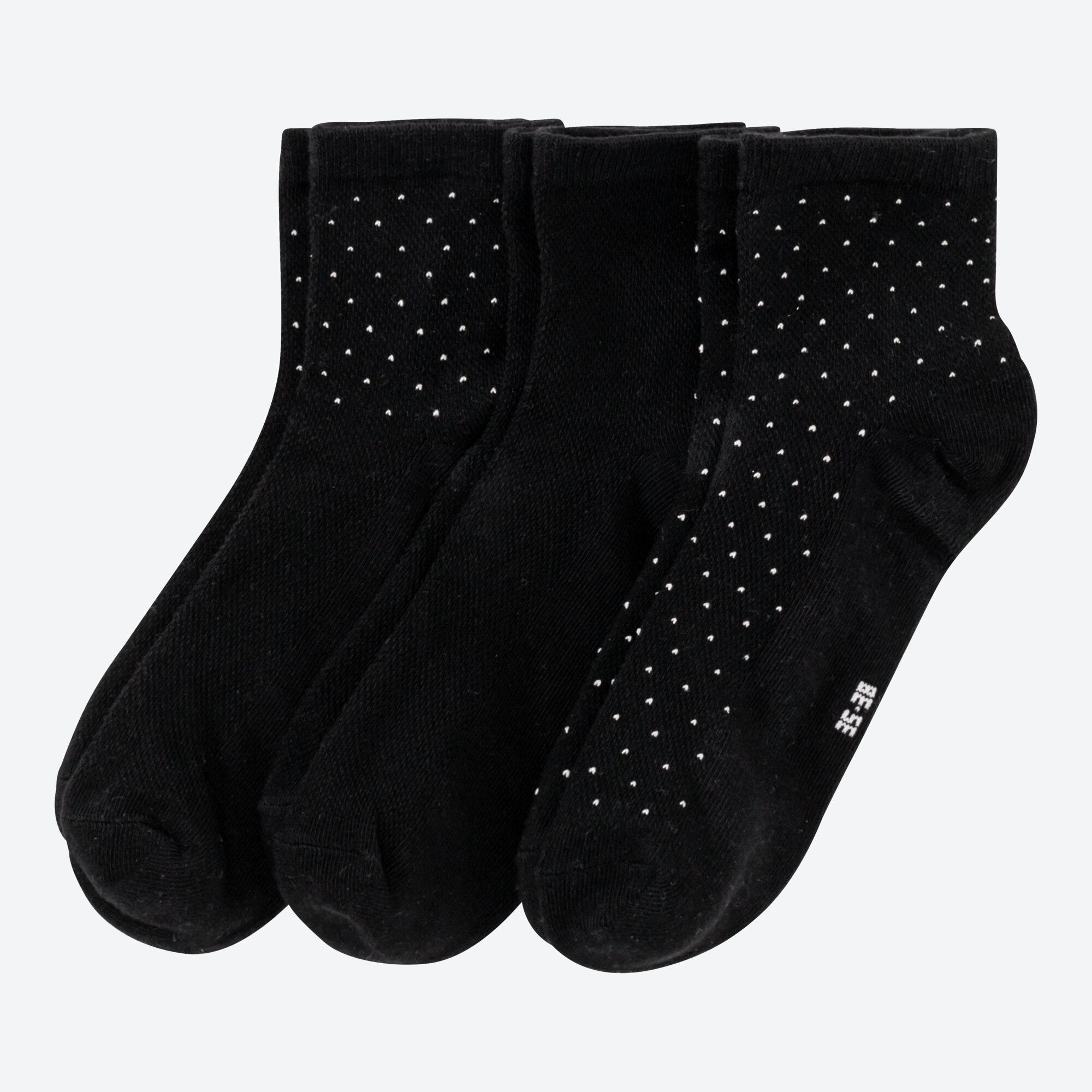 Damen-Kurzschaft-Socken mit Glitzer, 3er-Pack