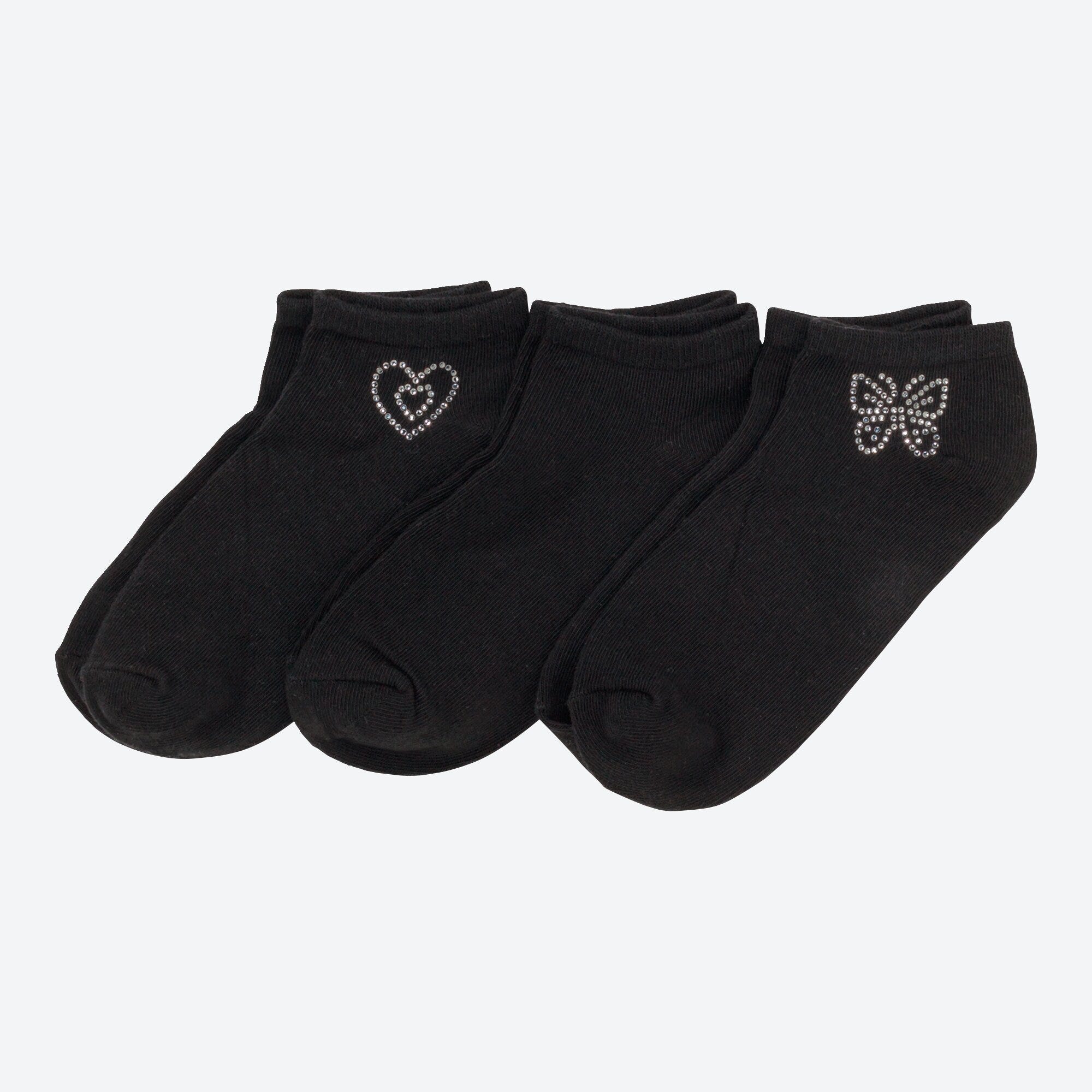 Damen-Sneaker-Socken, 3er-Pack