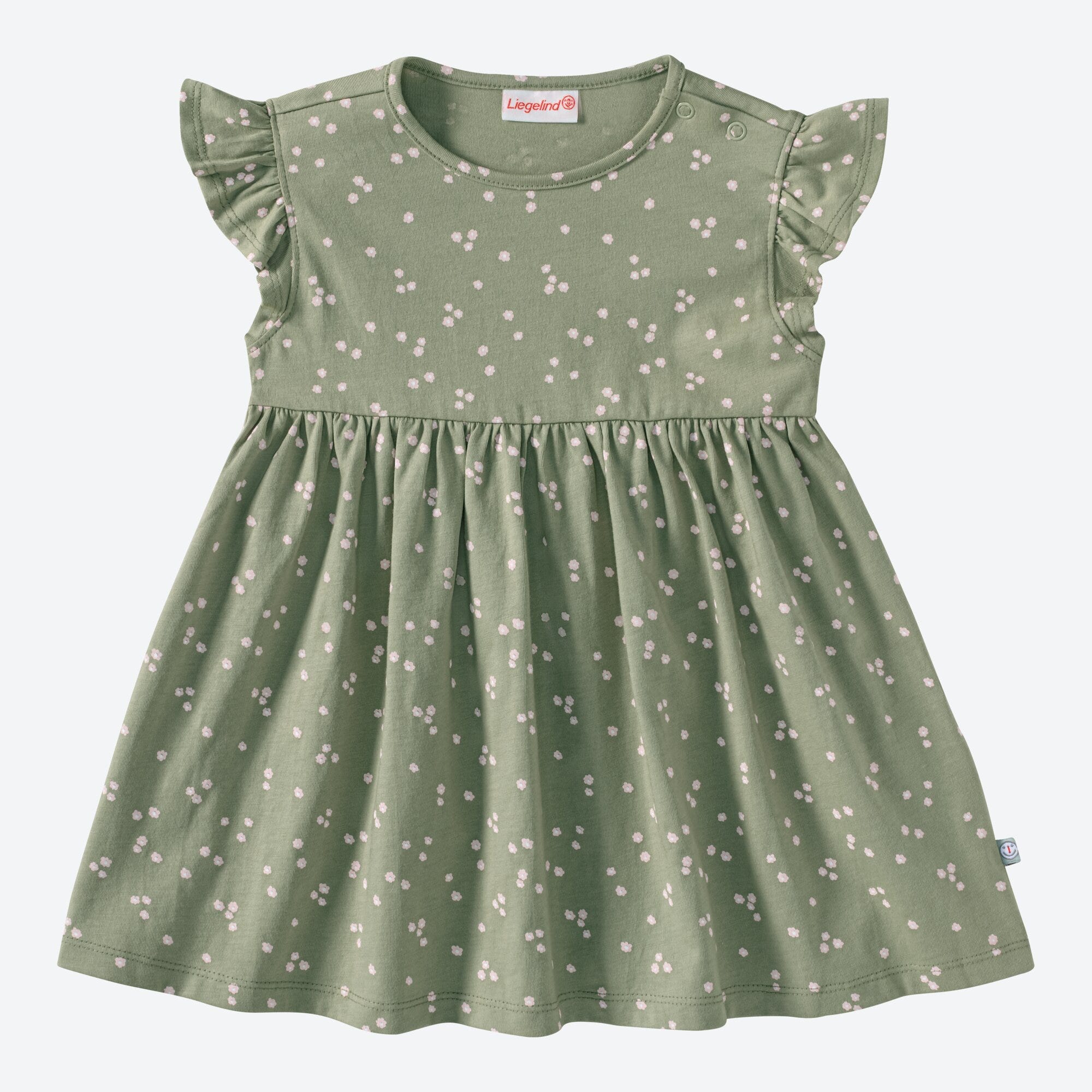 Baby-Mädchen-Kleid mit Rüschenärmeln