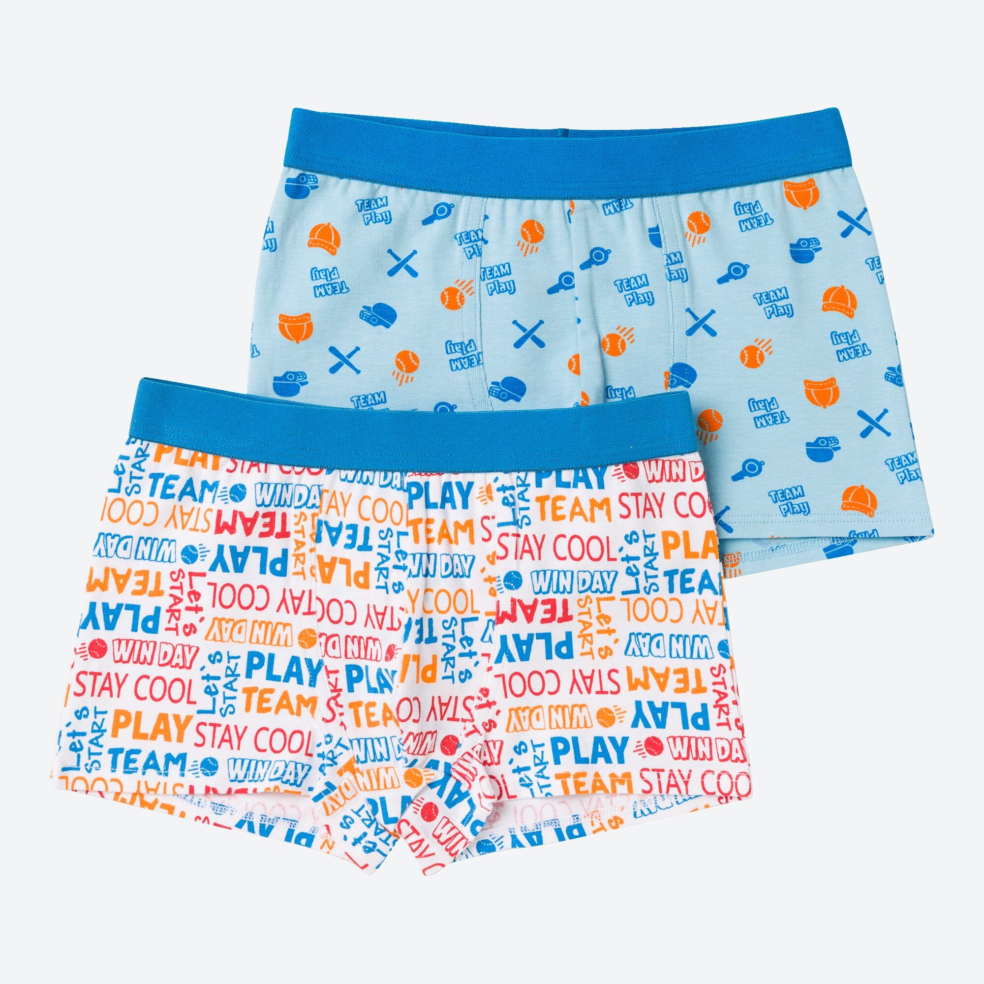 Kinder-Jungen-Retroshorts mit schönem Muster, 2er-Pack