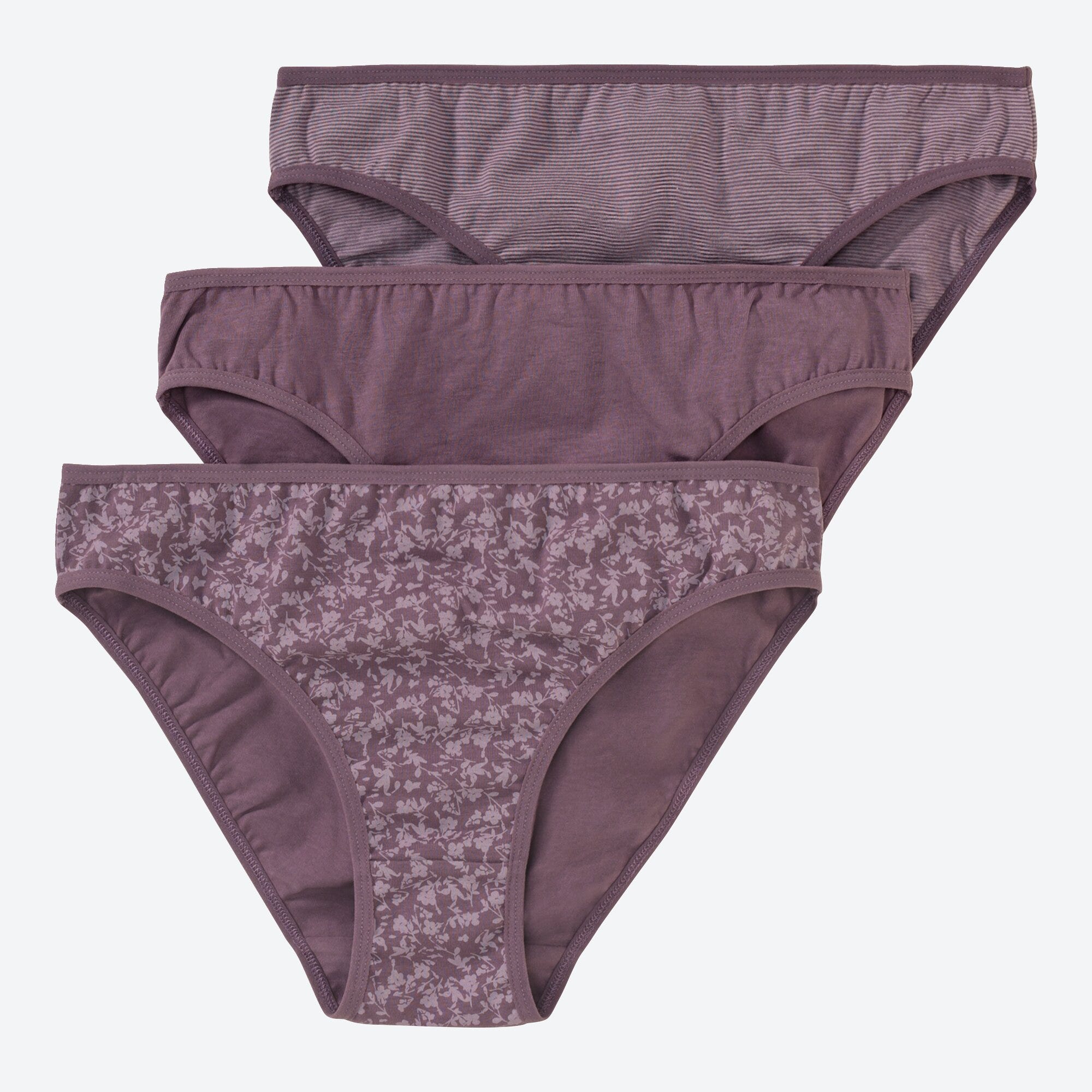 Damen-Minislip mit hohem Baumwoll-Anteil, 3er-Pack