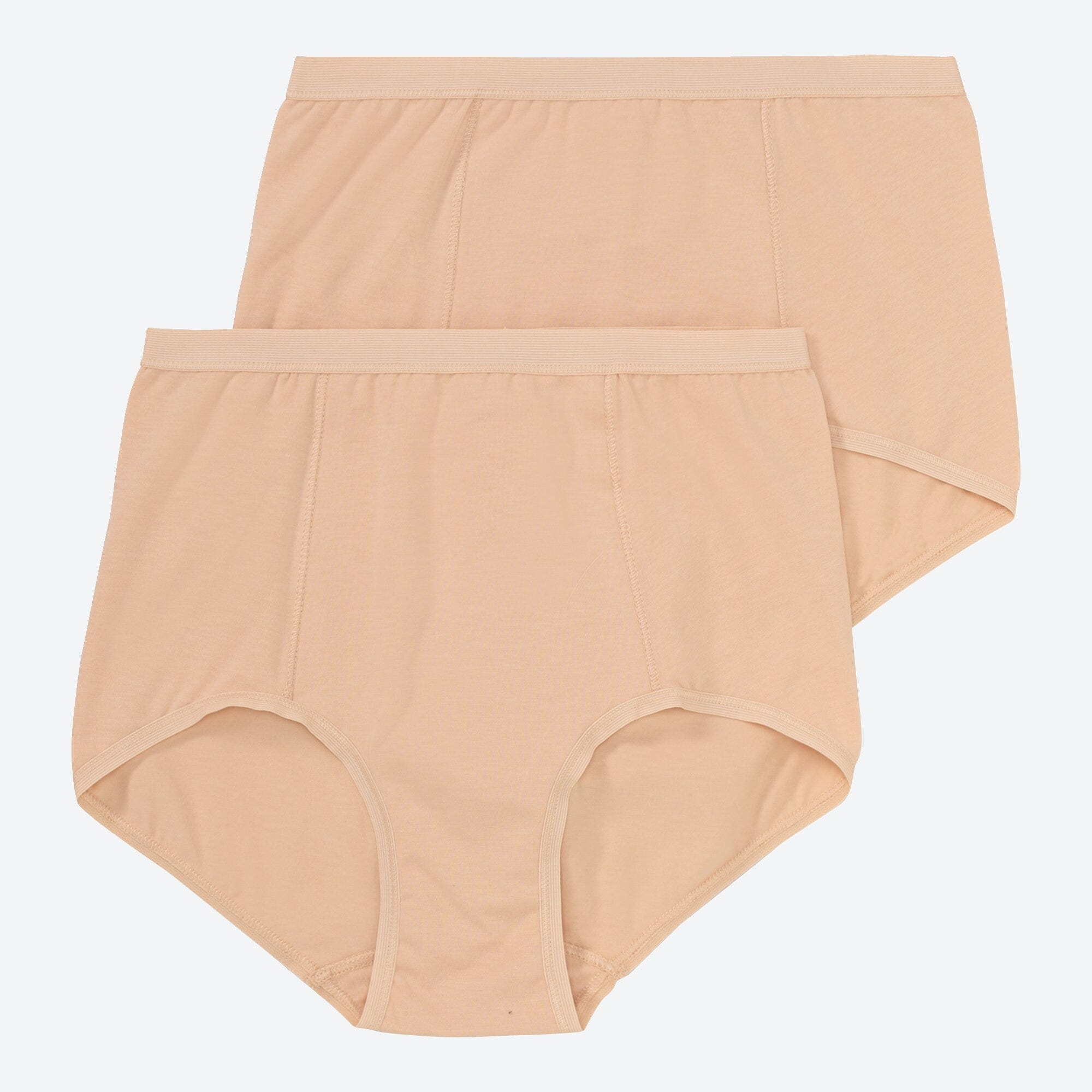 Damen-Taillenslip mit hohem Baumwollanteil, 2er-Pack