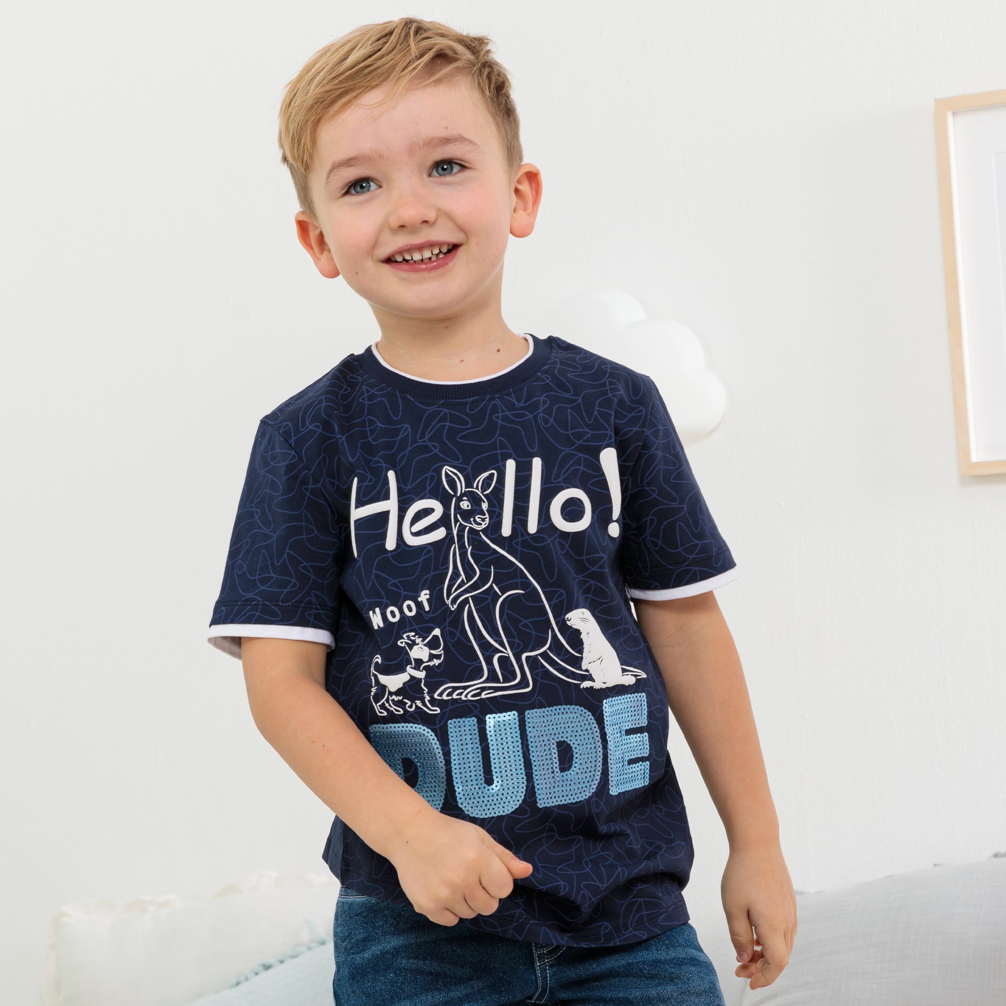 Kinder-Jungen-T-Shirt mit Druck