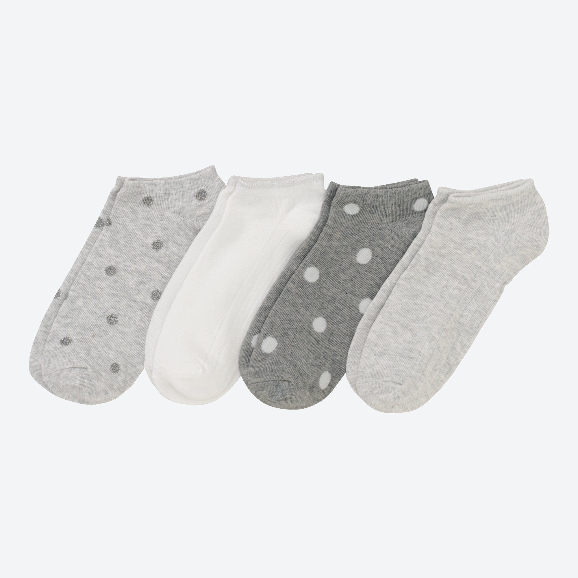 Damen-Sneaker-Socken mit Glitzer, 4er-Pack
