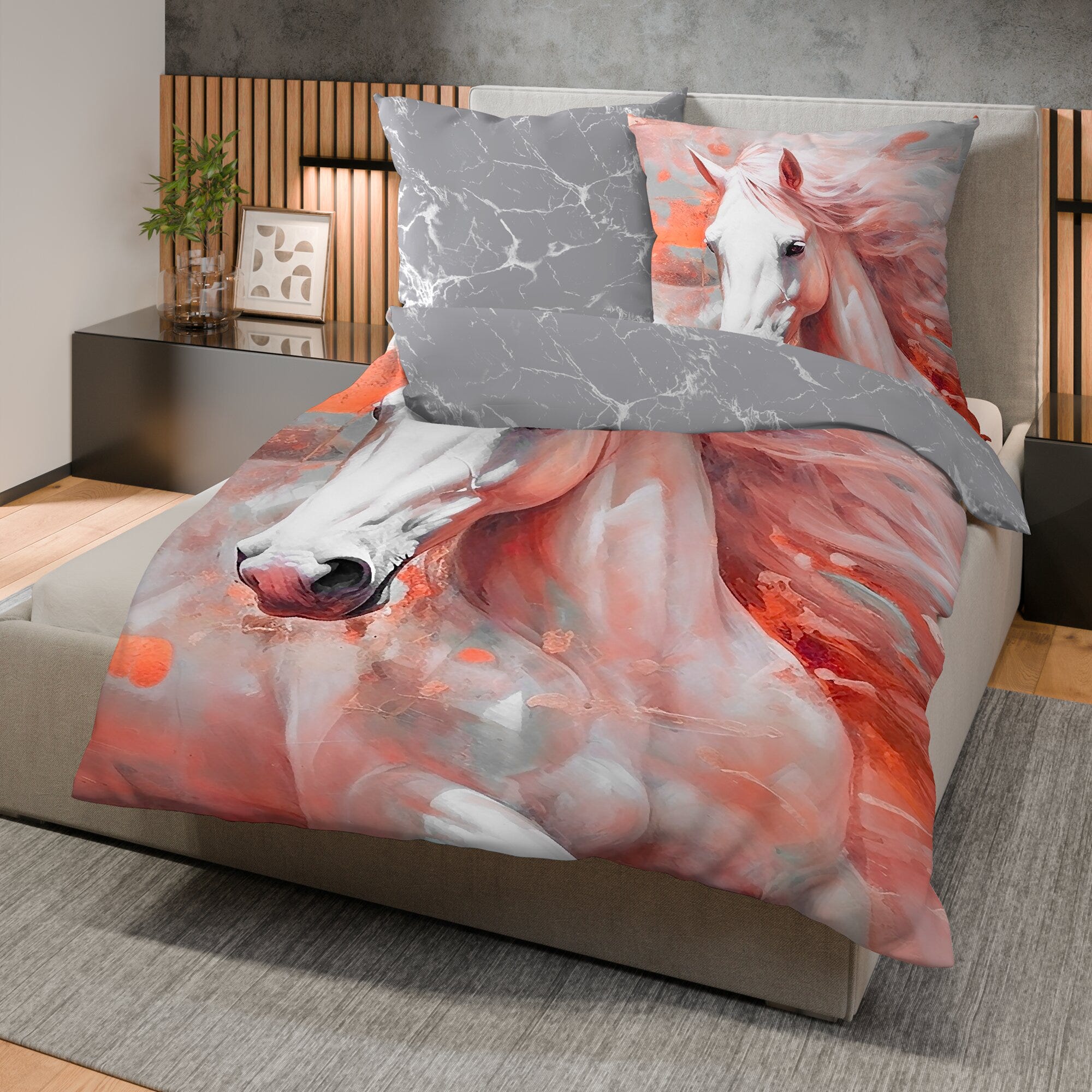 Mikrofaser-Bettwäsche in verschiedenen Designs