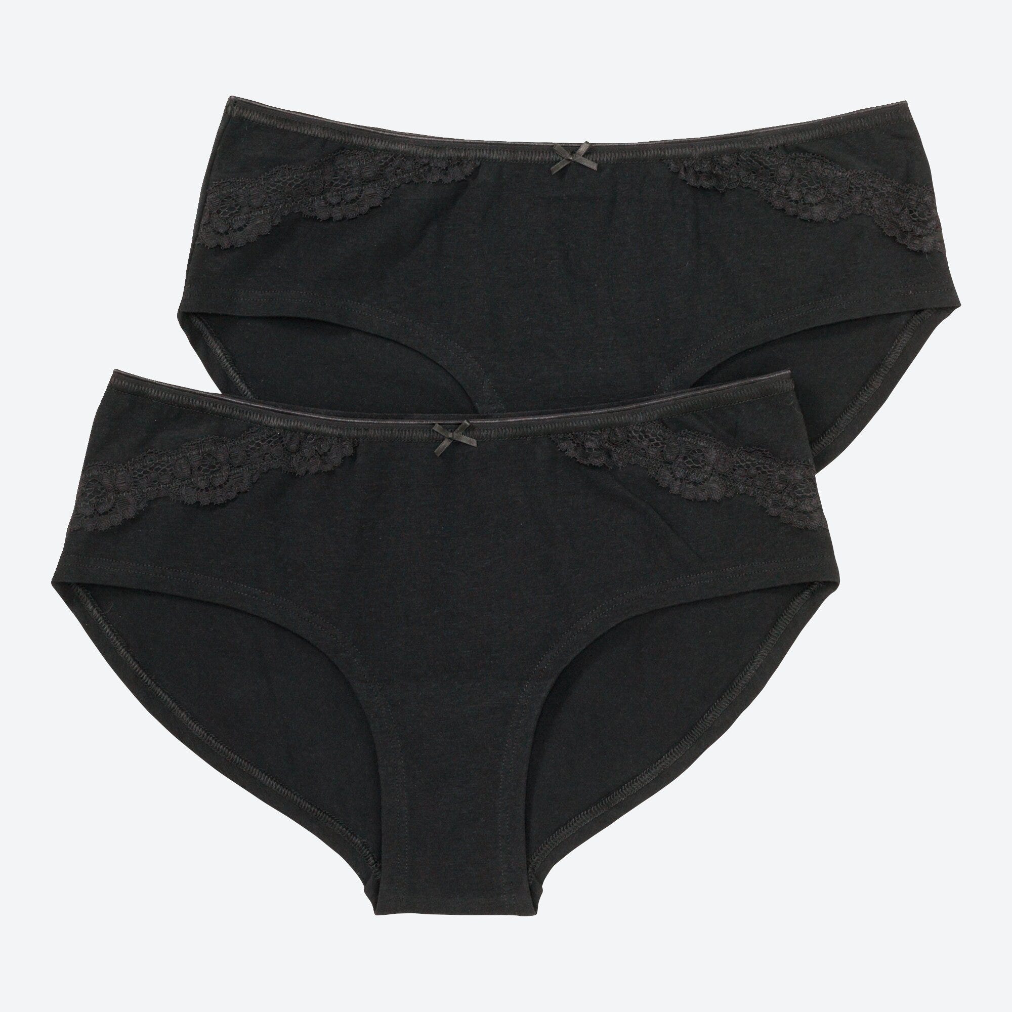 Damen-Panty mit Spitze, 2er-Pack