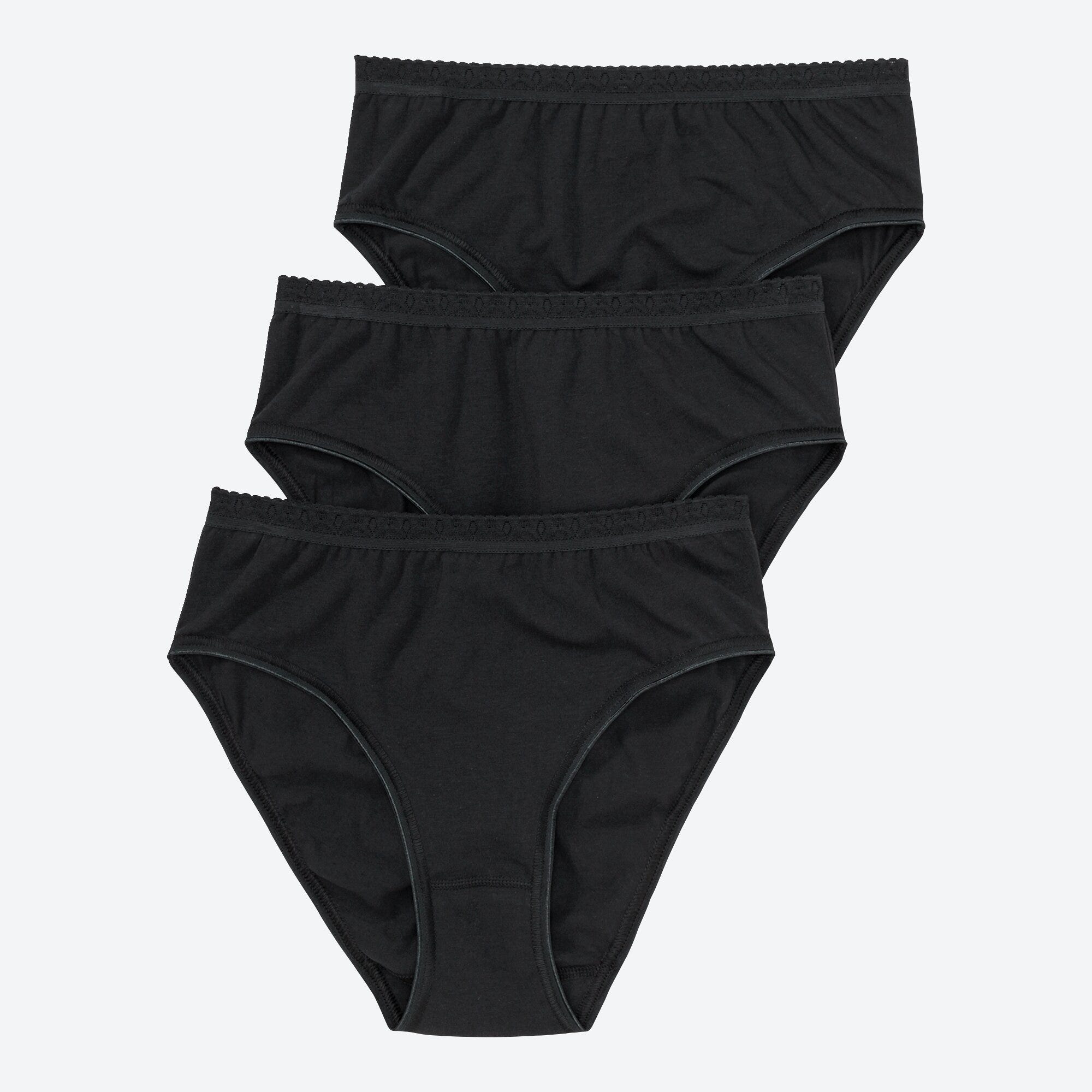 Damen-Rioslip mit glänzendem Rand, 3er-Pack