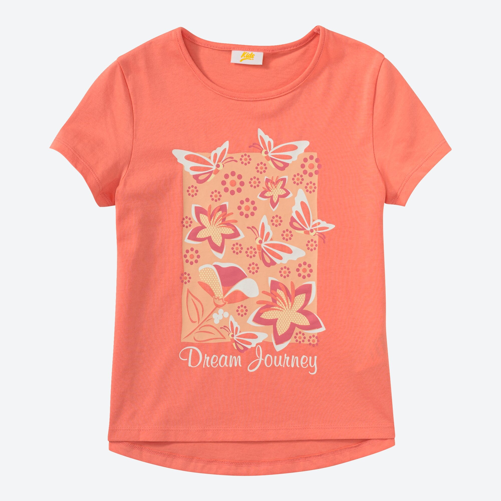 Kinder-Mädchen-T-Shirt mit Blumendruck