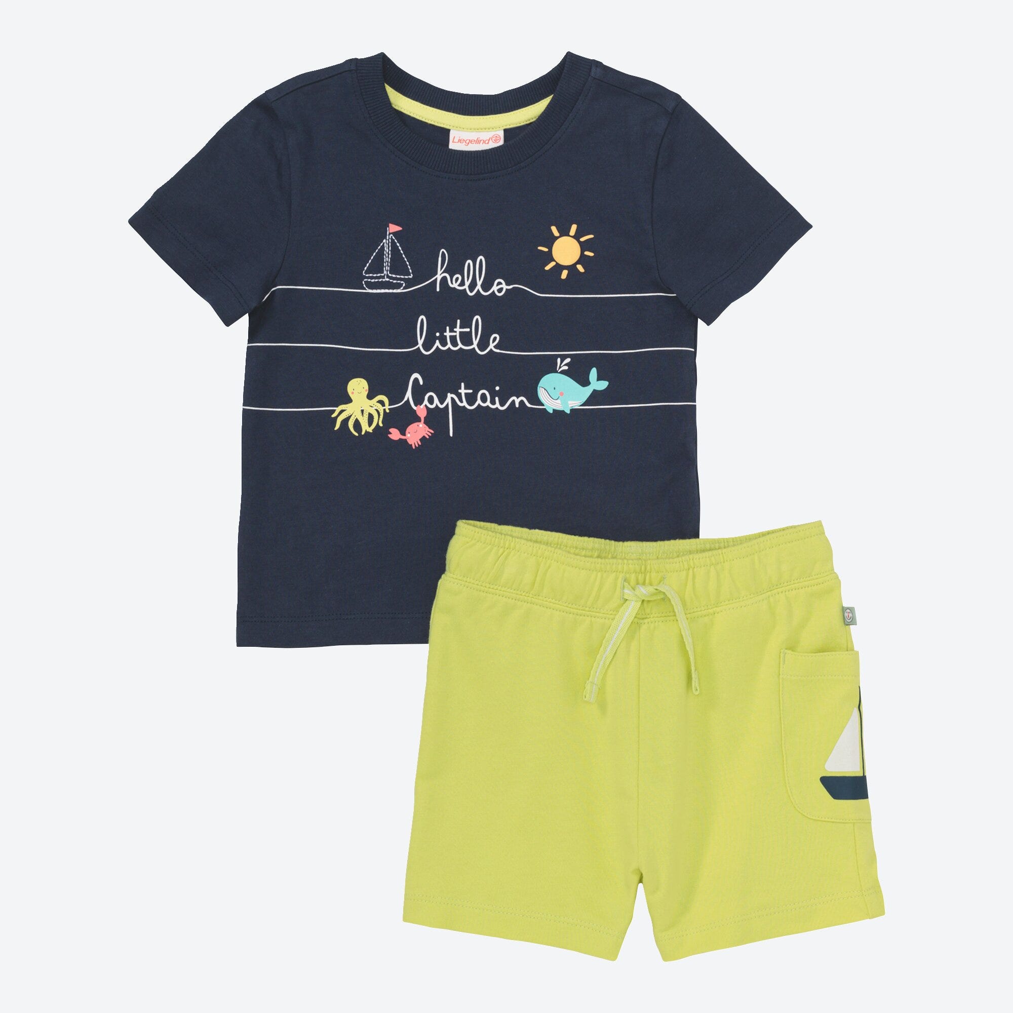 Baby-Jungen-Set mit Stickerei, 2-teilig