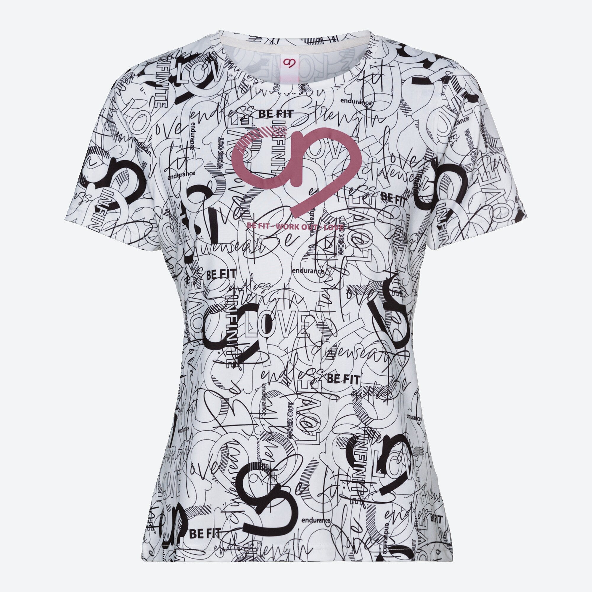 Damen-Funktions-T-Shirt mit Allover-Print