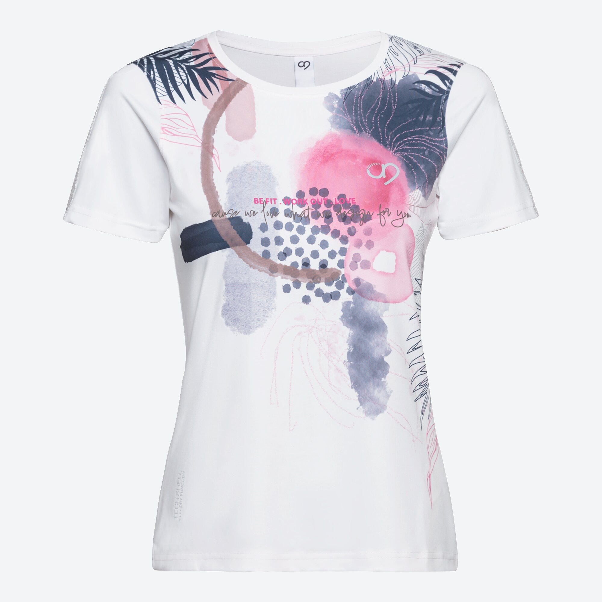 Damen-T-Shirt mit Rundhals-Ausschnitt